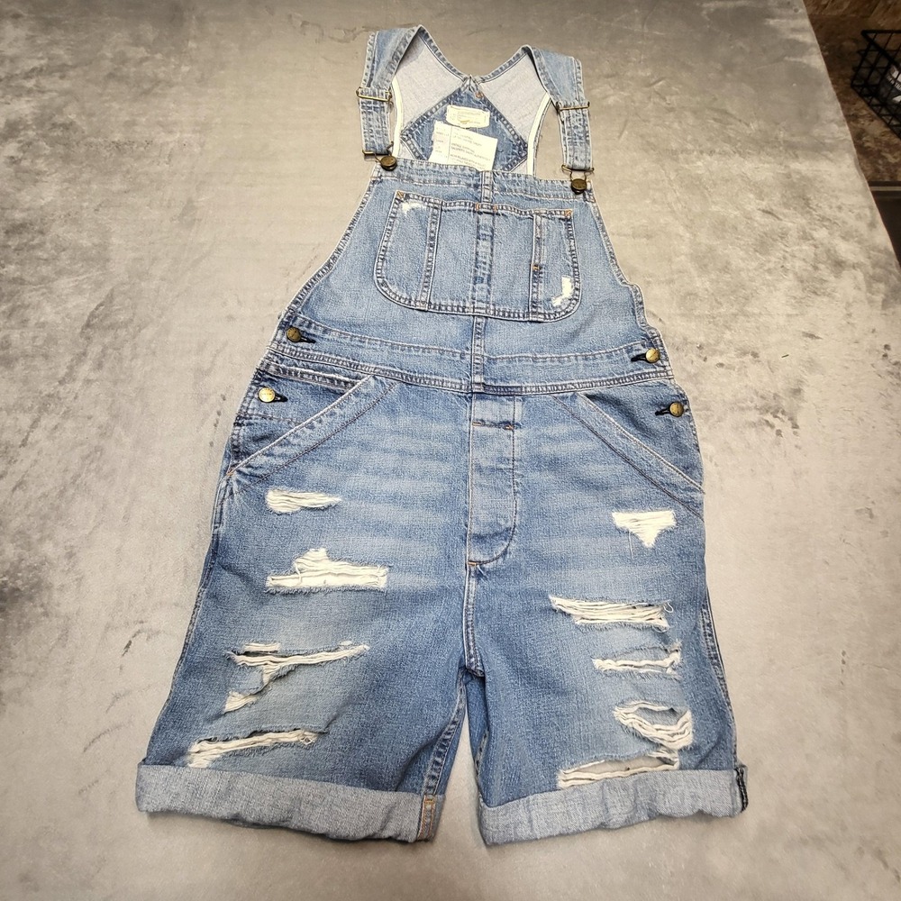 Current/Elliott Overall Juniors 1 Blue The Shortall Short Tattered Destroy